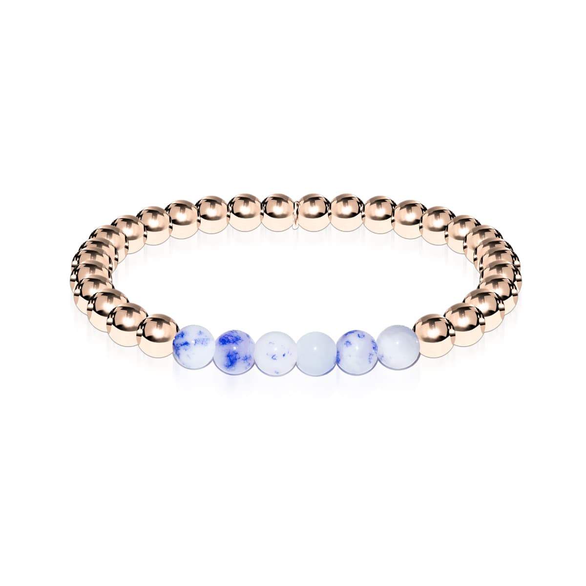 Joyful | 18k Rose Gold | Porcelain Jade | Gemstone Expression Bracelet