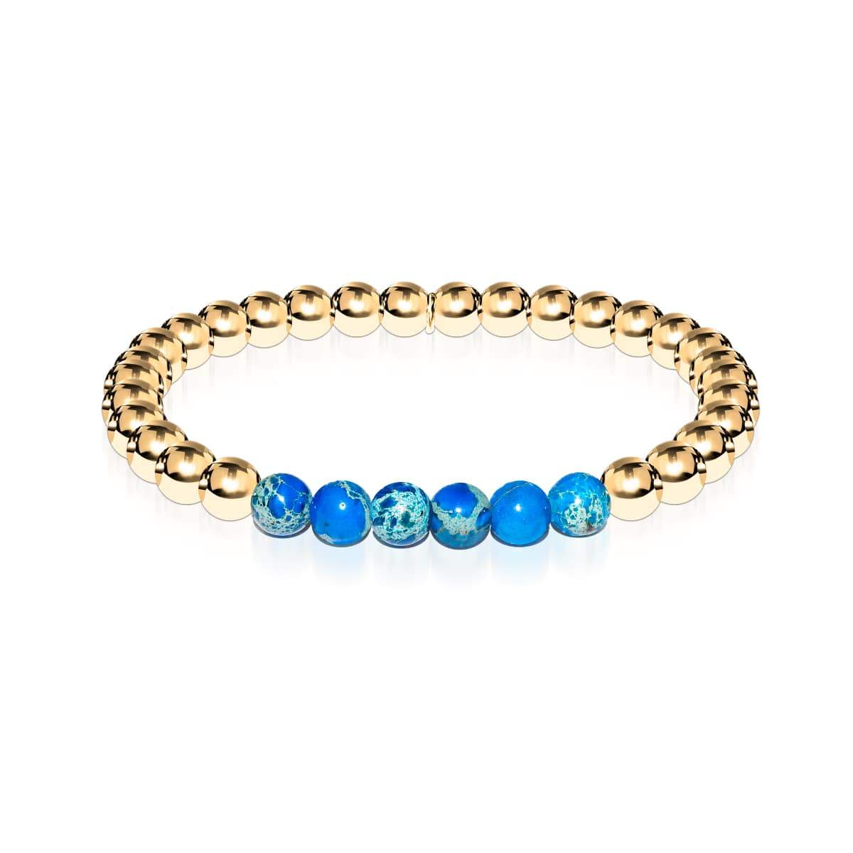 Jubilant | 18k Gold | Dark Blue Emperor Gemstone | Expression Bracelet