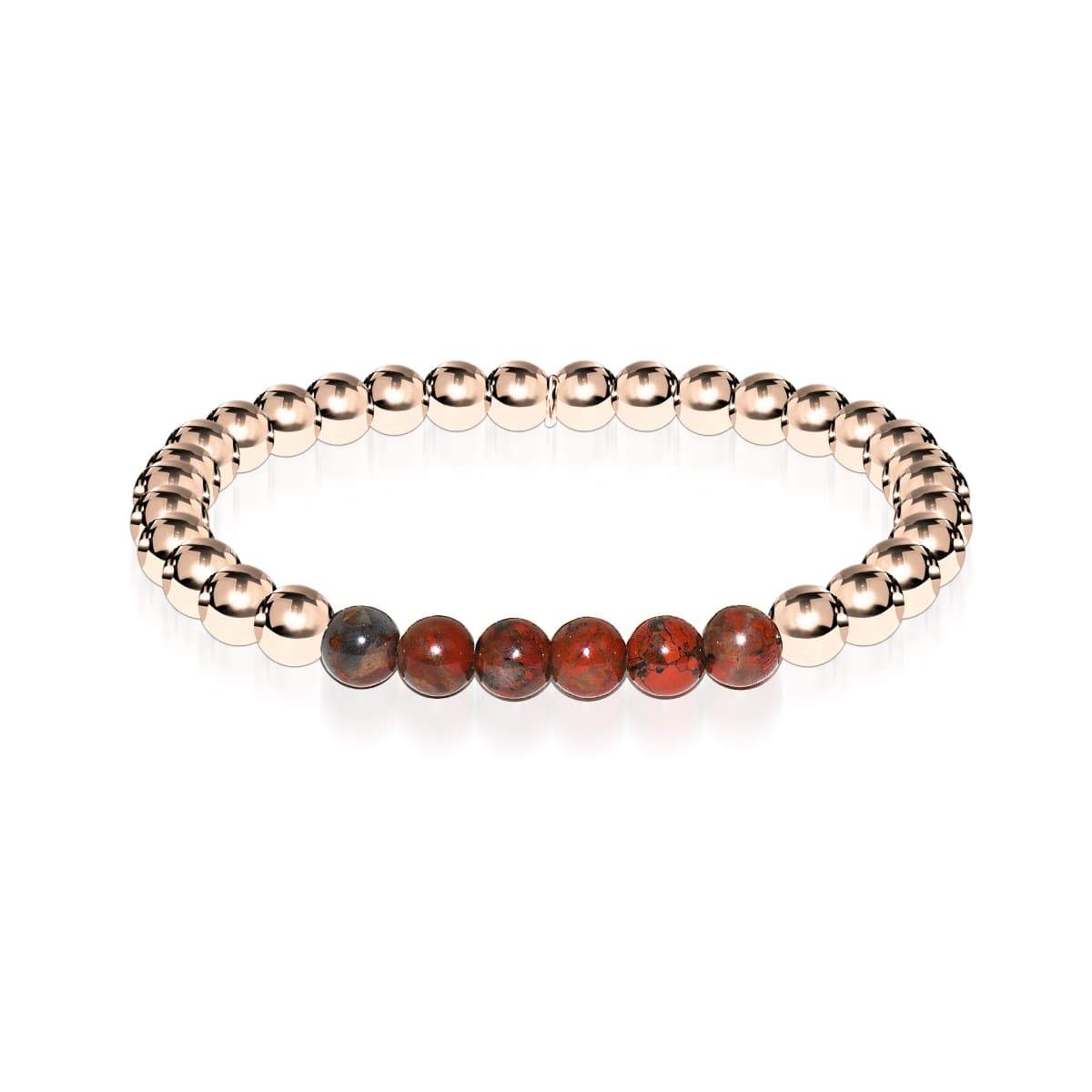 Wistful | 18k Rose Gold | Breciated Jasper | Gemstone Expression Bracelet
