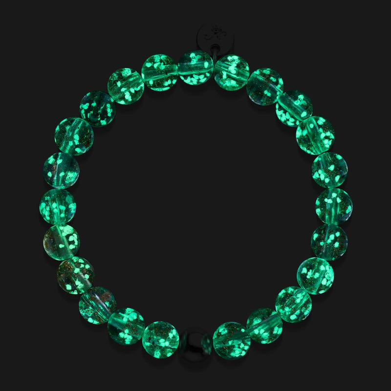 Alabaster | .925 Sterling Silver | Firefly Glass Bracelet