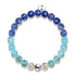 Blue Ombre | .925 Sterling Silver | Firefly Glass Bracelet