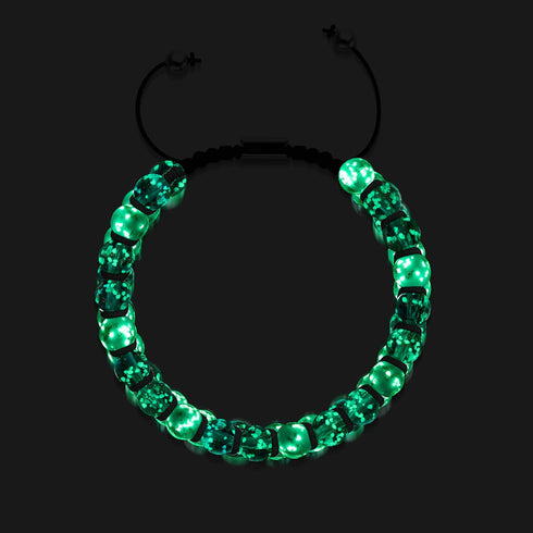 Bubblegum Dream | Rosewater x Ivory | Double Firefly Glass Bracelet