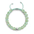 Evergreen | Silver | Firefly Glass Macrame Bracelet