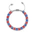 Land of the Free | Cobalt x Crimson | Double Firefly Glass Bracelet