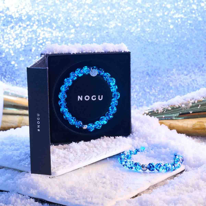 Lapis Flame | .925 Sterling Silver | Firefly Glass Bracelet