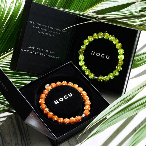 Mango | .925 Sterling Silver | Firefly Glass Bracelet