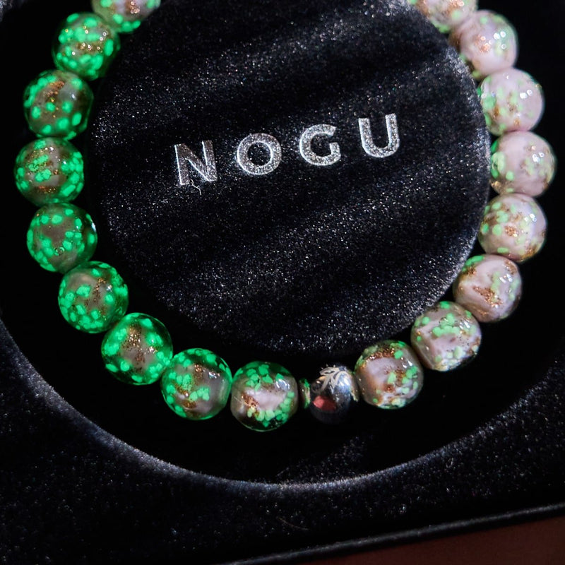 Periwinkle | .925 Sterling Silver | Firefly Glass Bracelet