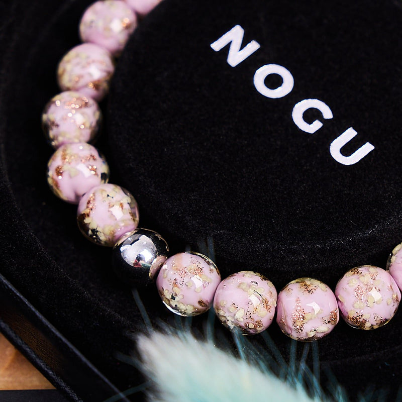 Periwinkle | .925 Sterling Silver | Firefly Glass Bracelet