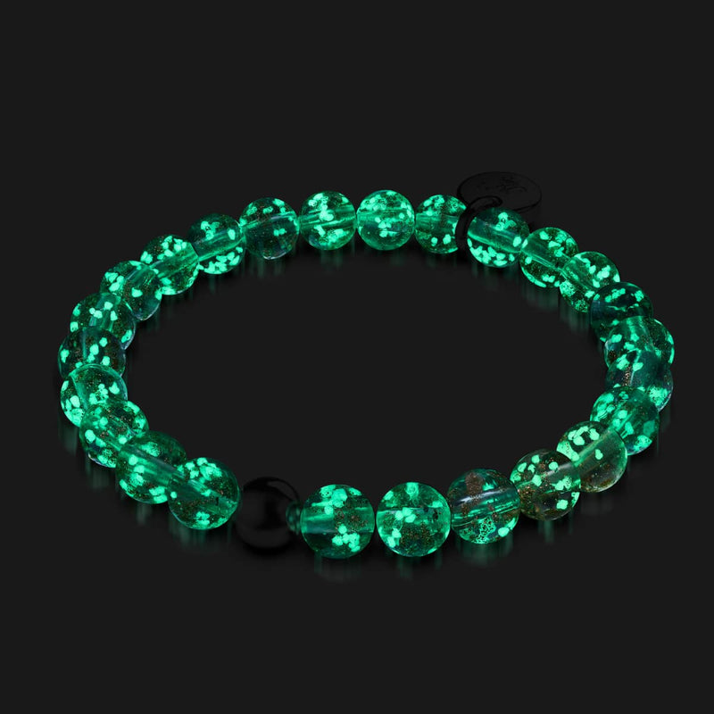 Rosewater | .925 Sterling Silver | Firefly Glass Bracelet