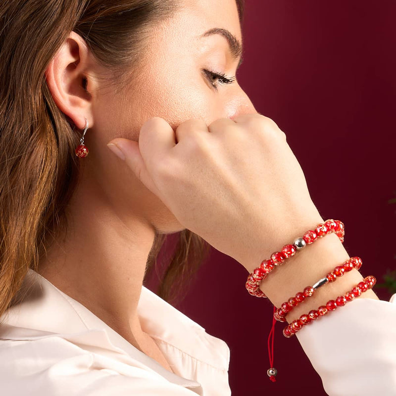 Ruby | .925 Sterling Silver | Firefly Glass Wrap