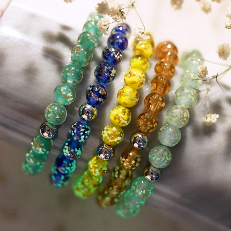 Sapphire | .925 Sterling Silver | Firefly Glass Bracelet