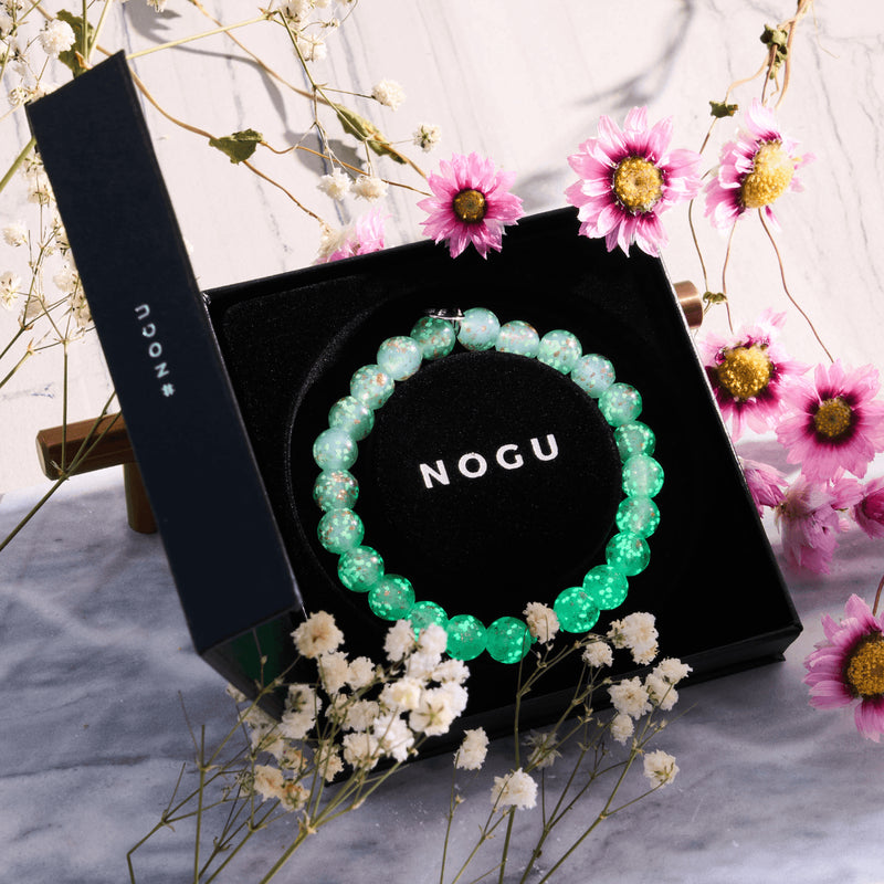 Succulent | .925 Sterling Silver | Firefly Glass Bracelet