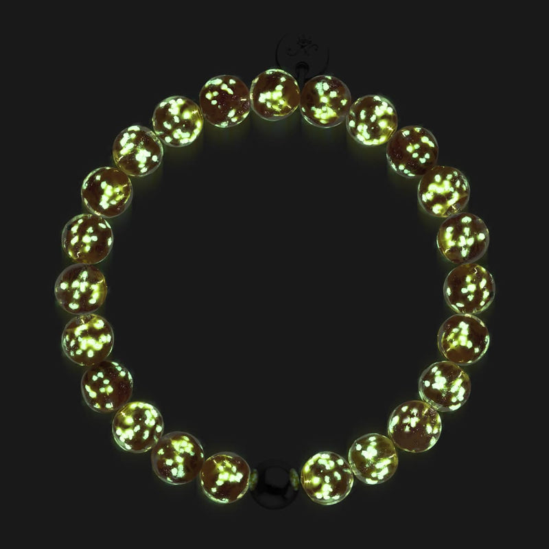 Tangerine | .925 Sterling Silver | Firefly Glass Bracelet