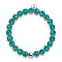Teal | .925 Sterling Silver | Firefly Glass Bracelet