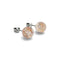 Alabaster | .925 Sterling Silver | Firefly Glass Stud Earrings
