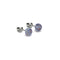 Indigo | .925 Sterling Silver | Mini Firefly Glass Stud Earrings