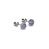 Indigo | .925 Sterling Silver | Mini Firefly Glass Stud Earrings