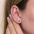 Indigo | .925 Sterling Silver | Mini Firefly Glass Stud Earrings