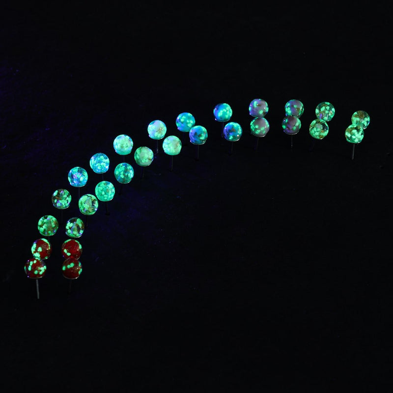 Ivory | .925 Sterling Silver | Mini Firefly Glass Stud Earrings