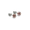 Merlot | .925 Sterling Silver | Mini Firefly Glass Stud Earrings