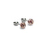 Merlot | .925 Sterling Silver | Mini Firefly Glass Stud Earrings