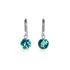 Sapphire | .925 Sterling Silver | Firefly Glass Huggie Earrings