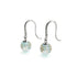 Succulent | .925 Sterling Silver | Firefly Glass Huggie Earrings