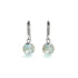 Succulent | .925 Sterling Silver | Firefly Glass Huggie Earrings