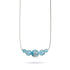Cerulean | .925 Sterling Silver | Firefly Glass Infinity Clasp Necklace