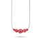 Crimson | .925 Sterling Silver | Firefly Glass Infinity Clasp Necklace