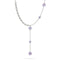 Lilac | Silver | Firefly Glass Cascade Double Pendant