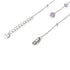 Lilac | Silver | Firefly Glass Cascade Double Pendant