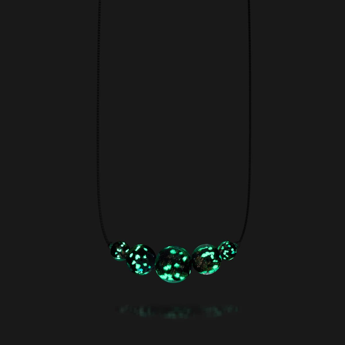 Merlot | .925 Sterling Silver | Firefly Glass Infinity Clasp Necklace