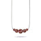 Merlot | .925 Sterling Silver | Firefly Glass Infinity Clasp Necklace