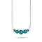 Teal | .925 Sterling Silver | Firefly Glass Infinity Clasp Necklace