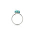 Cerulean | .925 Sterling Silver | Firefly Glass | Infinity Helix Ring