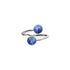 Cobalt | .925 Sterling Silver | Firefly Glass | Infinity Helix Ring