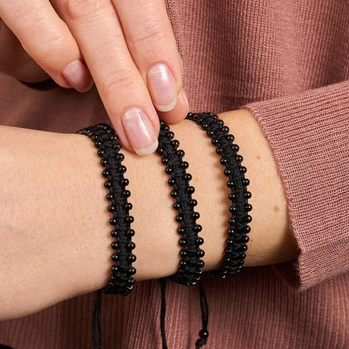 Gunmetal x Black | Friendship DOT Bracelet