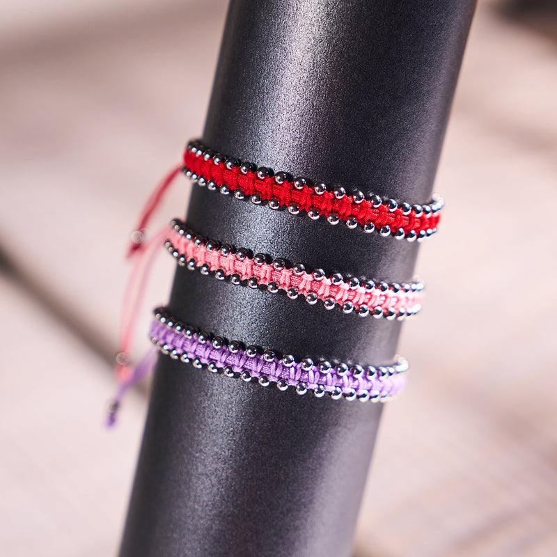 Silver x Cherry | Friendship DOT Bracelet