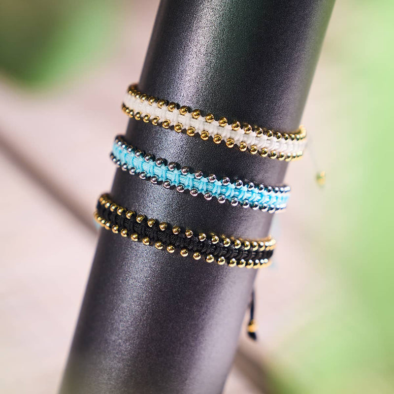 Silver x Sky Blue | Friendship DOT Bracelet