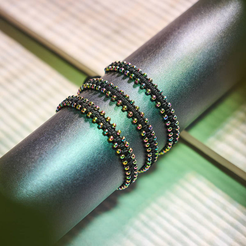 Unicorn Silver x Black | Friendship DOT Bracelet