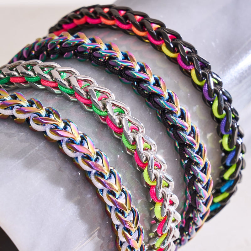 Spectrum x Gunmetal | Gaia Wheat Chain Bracelet