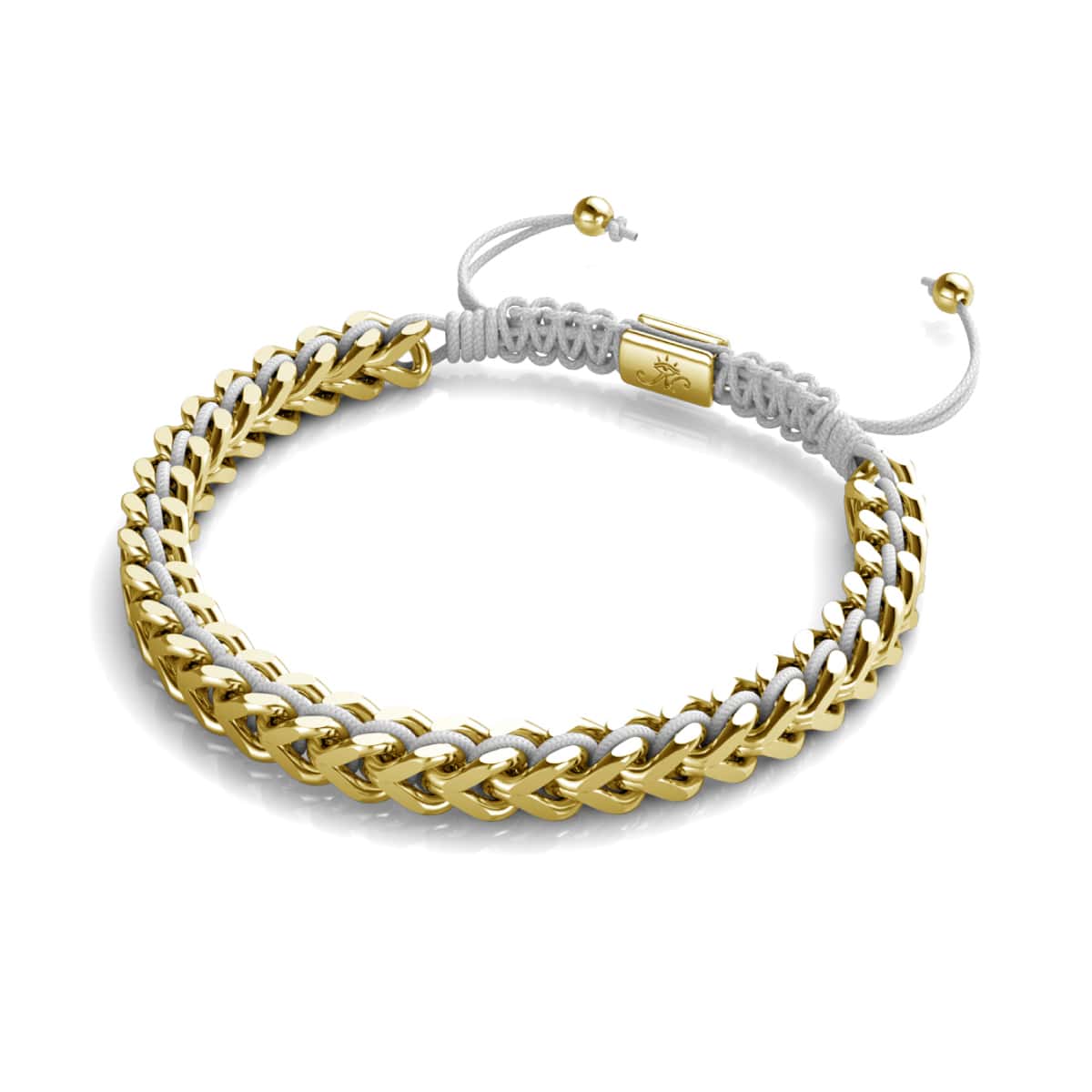 White x Gold | Gaia Wheat Chain Bracelet