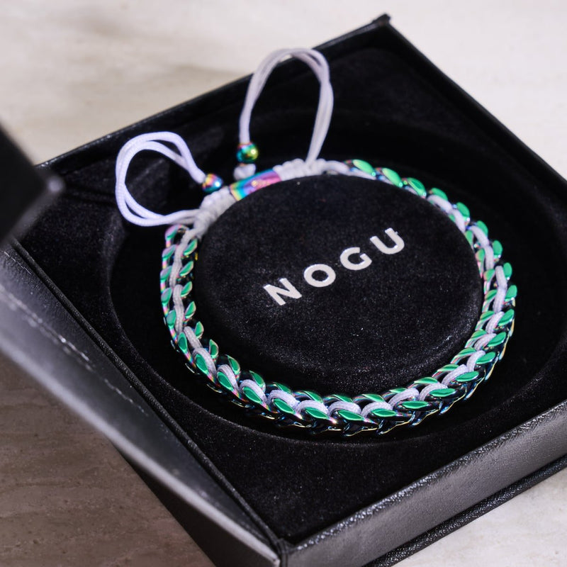 White x Unicorn Silver | Gaia Wheat Chain Bracelet