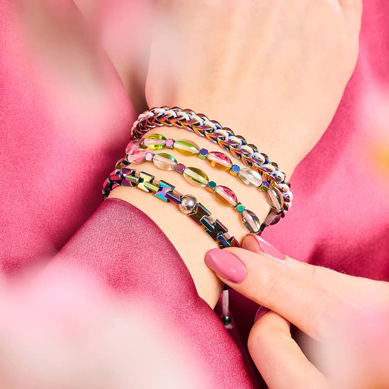 White x Unicorn Silver | Gaia Wheat Chain Bracelet