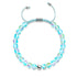 Blue Nebula | Silver | Galaxy Glass Macrame Bead Bracelet