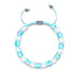 Blue Nebula x Rainbow Supernova | Silver | Double Galaxy Glass Bracelet
