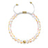 Champagne Supernova | Gold | Galaxy Glass Macrame Bead Bracelet