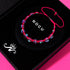 Neon Pink | Rainbow Supernova | Silver | Galaxy Glass Charmballa Bracelet
