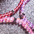 Pink Nebula | Silver | Galaxy Glass Macrame Bead Bracelet